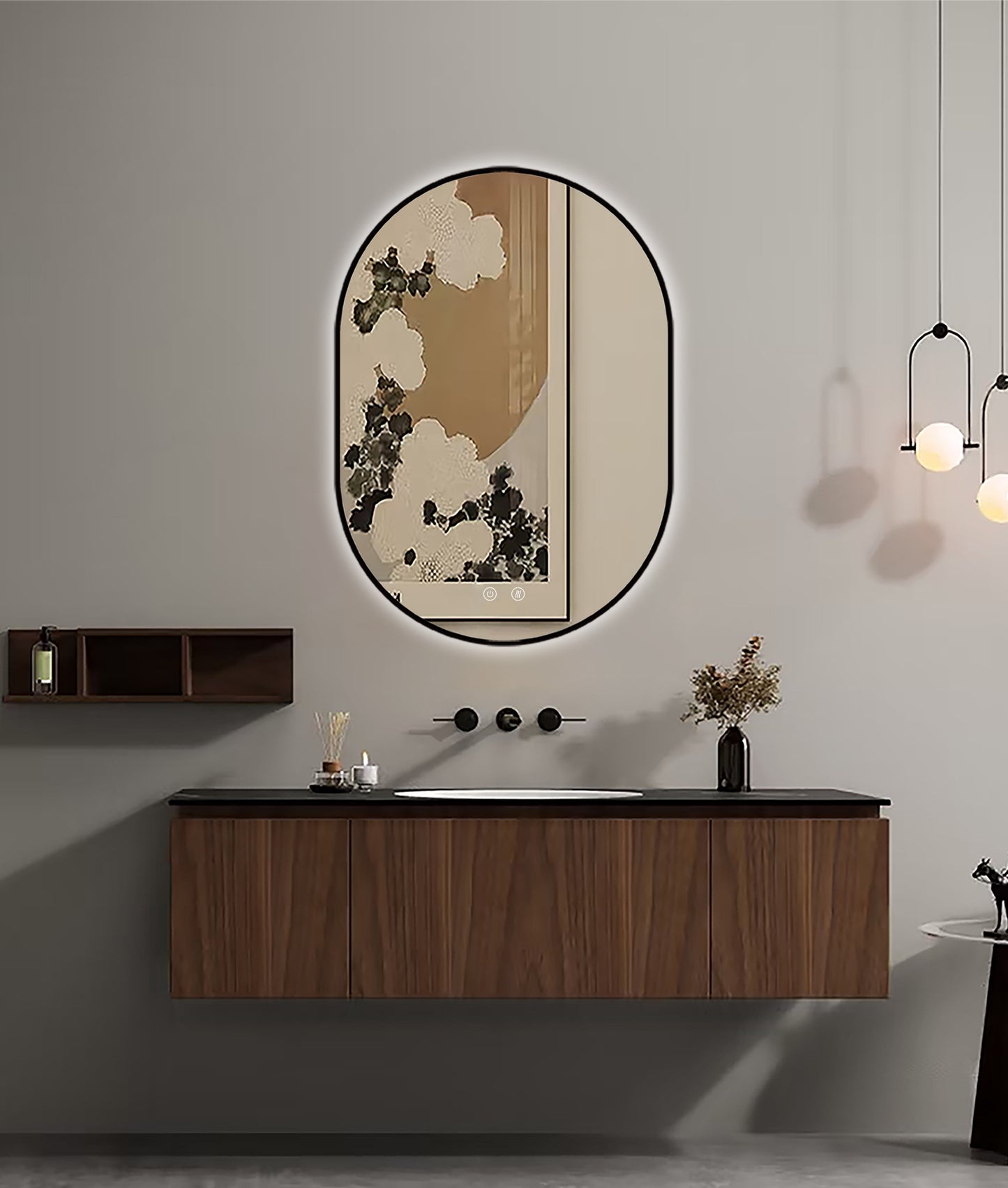 Lustro LED Selene Black  
