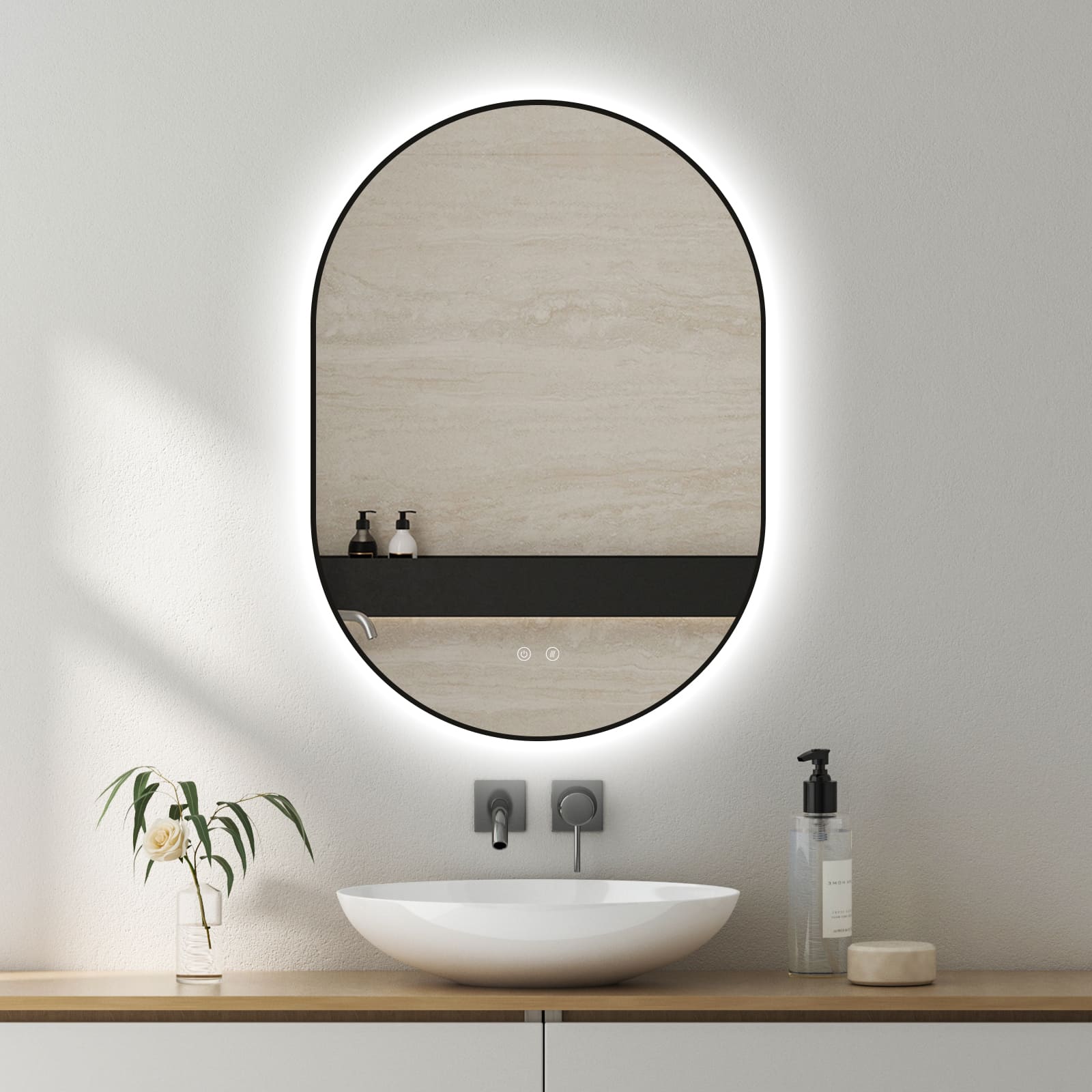 Lustro LED Selene Gold & Black
