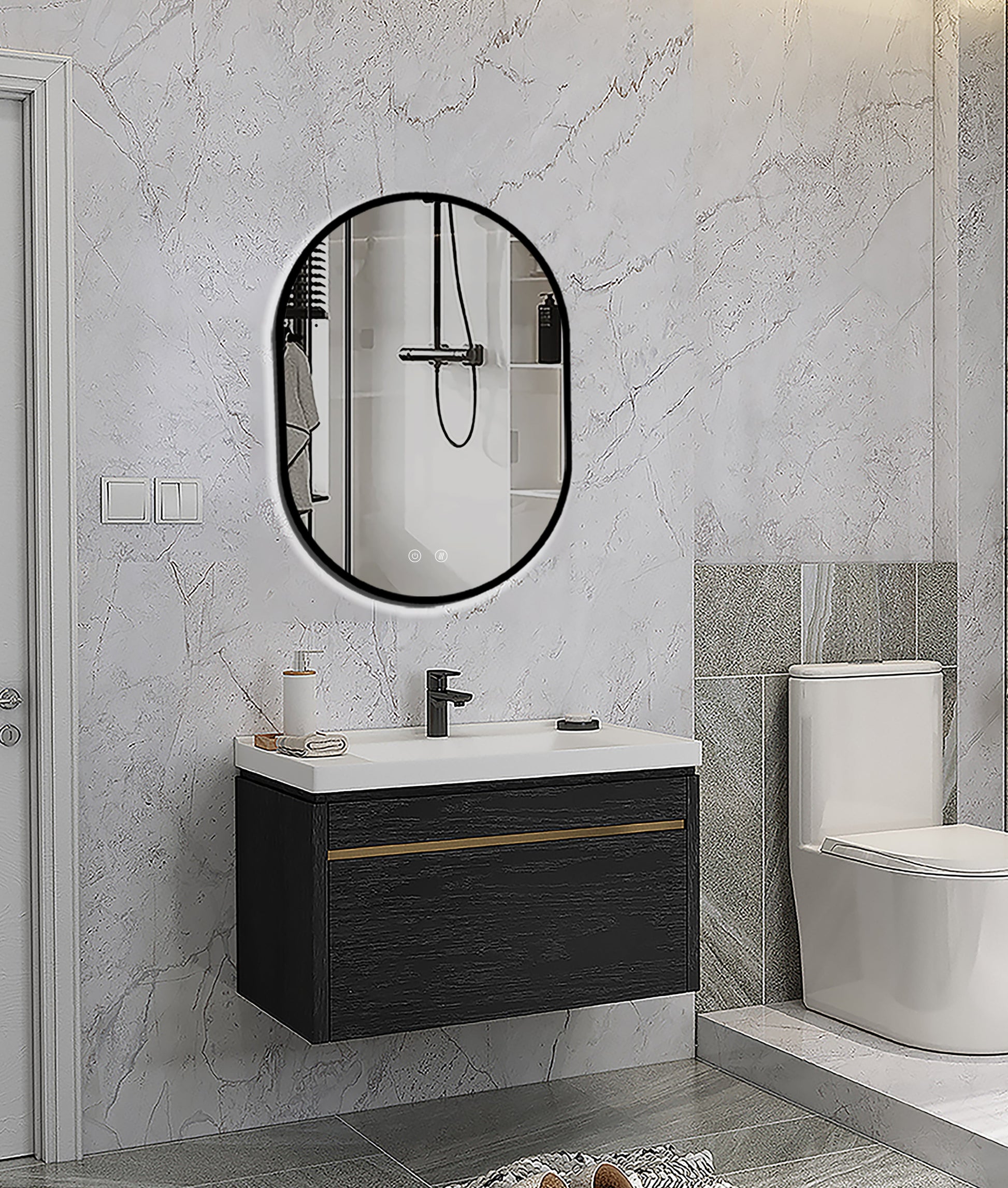 Lustro LED Selene Black  