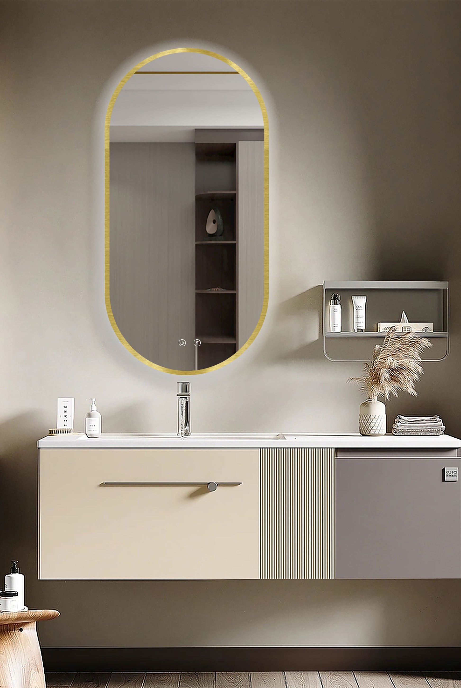 Lustro LED Selene Gold & Black