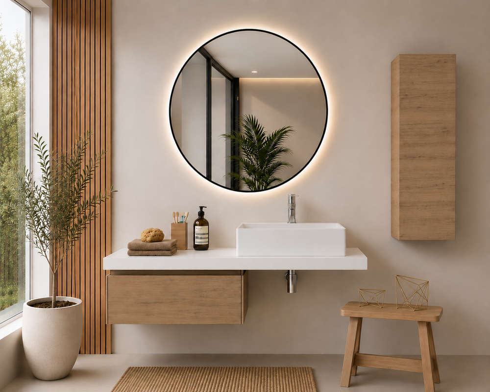 Szafka łazienkowa z modułem 60 cm w kolorze stepu i blatem 120 cm SICILIA · Estepa